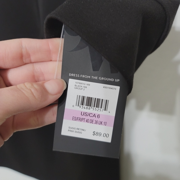 NWT Nine West Black Dress Size 6 - Picture 9 of 16